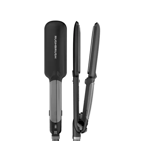 Rush Brush X6 Straightener infrared and Ceramic Plates 235°C -Black