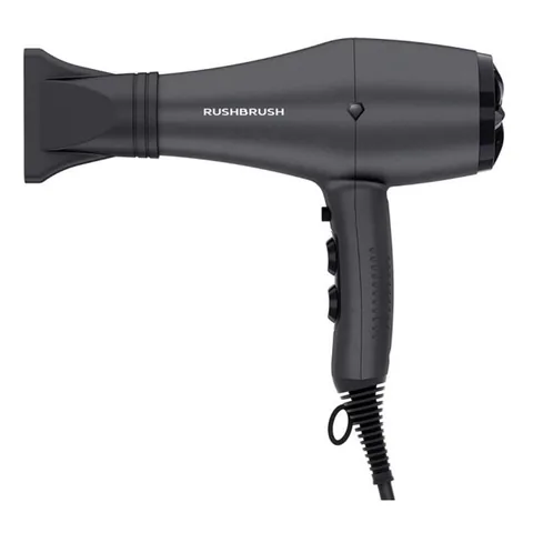 Rush Brush D3 Turbo Hair Dryer, 2600 Watt - D3 Turbo Black