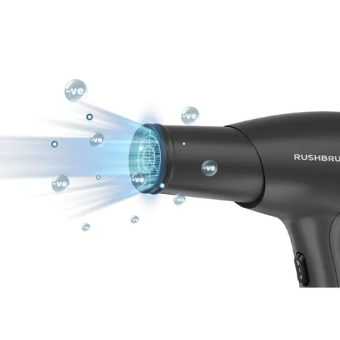 Rush Brush D3 Ultra Hair Dryer, 2400 Watt, 3 Temperatures - D3 Ultra Navy